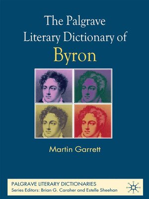 cover image of The Palgrave Literary Dictionary of Byron